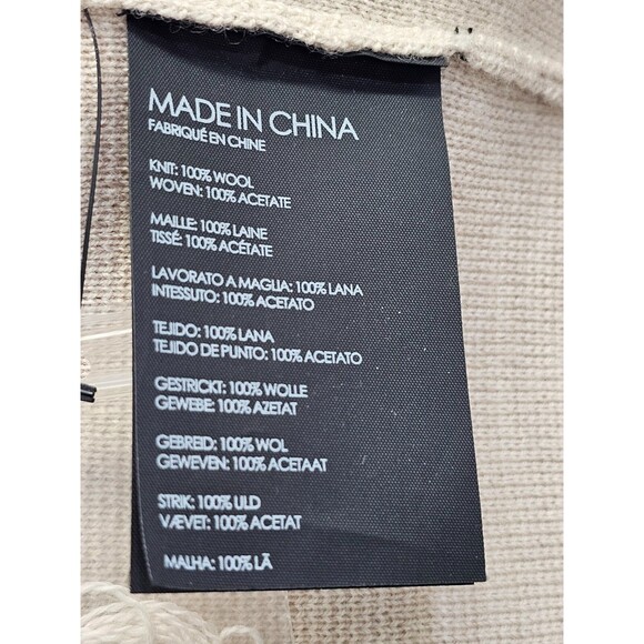 PLK Women's Large Club Monaco 100% Wool Knit Sweater Dress W Silk Accent NWOT - Picture 10 of 12